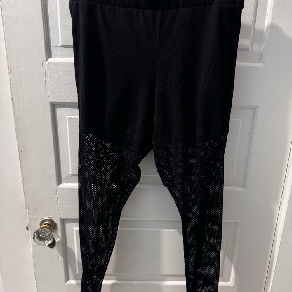 Torrid Black Mesh Leggings